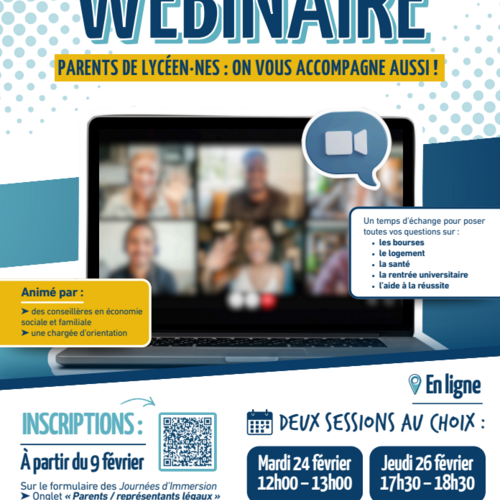 Webinaire à destination des parents
