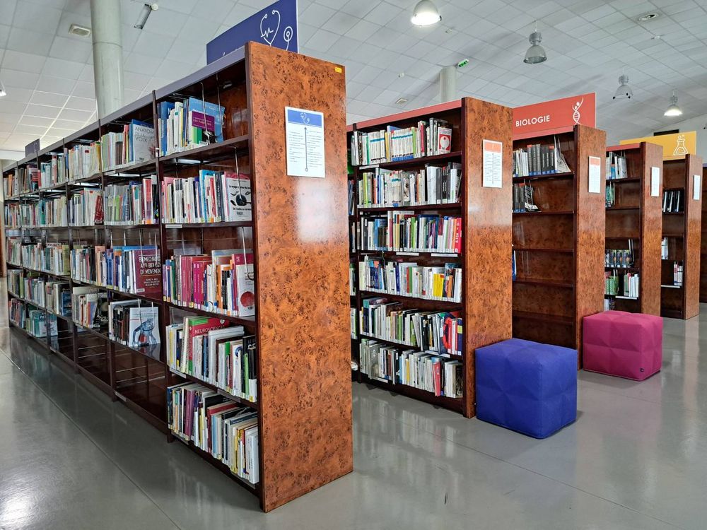 L'intérieur de la Bibliothèque Universitaire.