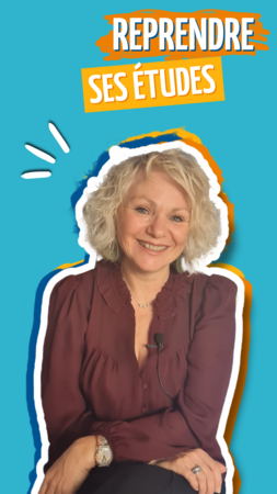 Photo reprendre ses études avec Delphine