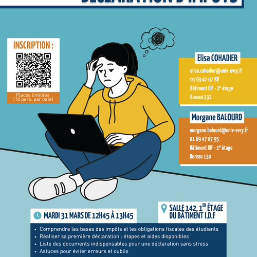 Atelier : Maîtriser sa 1ère déclaration d'impôts