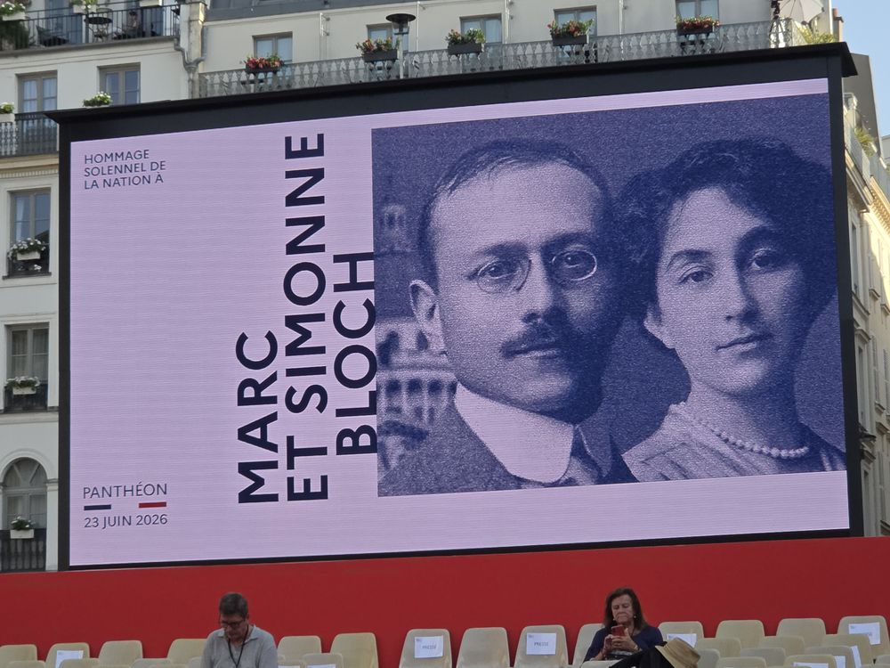 Cérémonie d'entrée au Panthéon de Marc et Simonne Bloch