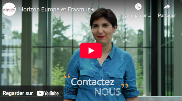 Visuel vidéo Horizon Europe et Erasmus +