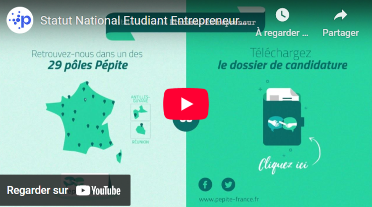 Visuel vidéo Etudier et entreprendre c'est possible